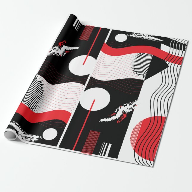 Papier Cadeau nuit japonaise (Déroulé)