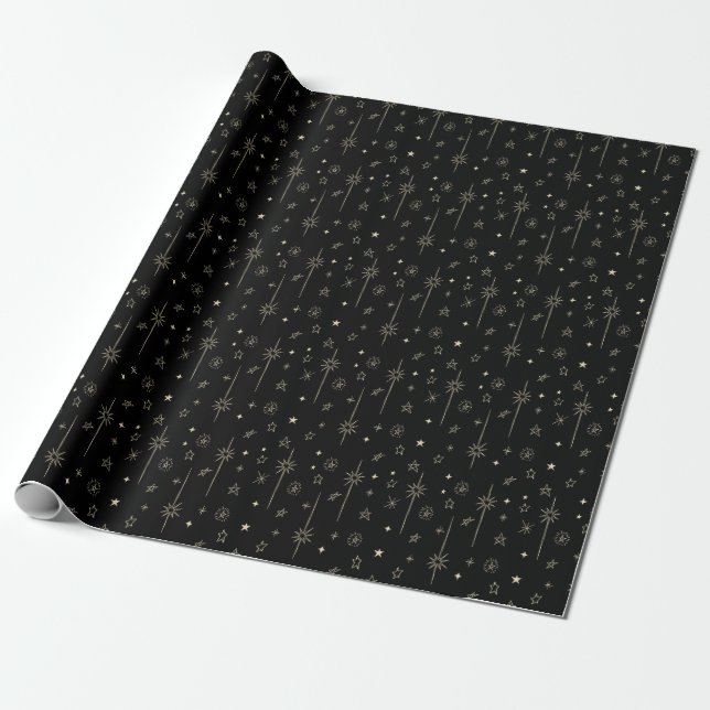 Papier Cadeau Nuit Stellaire Étoile Céleste (Déroulé)