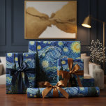 Papier Cadeau Nuit Van Gogh Starry<br><div class="desc">Surprenez vos proches en enveloppant leurs cadeaux dans l'une des peintures les plus célèbres du monde. Faites compter chaque instant !</div>