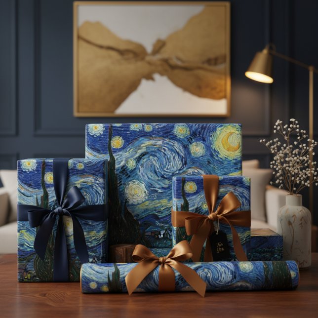 Papier Cadeau Nuit Van Gogh Starry (Créateur téléchargé)