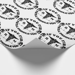 Papier Cadeau Nurse Doctor Humour PADDLE YOU Defib