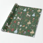 Papier Cadeau Nutcracker Christmas Ballet Aquarelle Vintage<br><div class="desc">Festive le papier d'emballage à thème Nutcracker.</div>