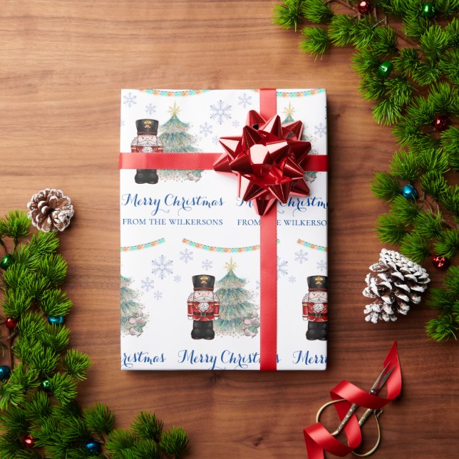 Papier Cadeau Nutcracker et souris roi Noël (Cadeau de vacances)