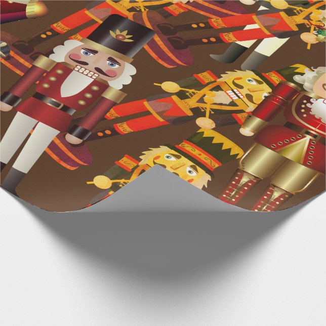 Papier Cadeau Nutcracker Frenzy Christmas Wrapper Paper (Coin)