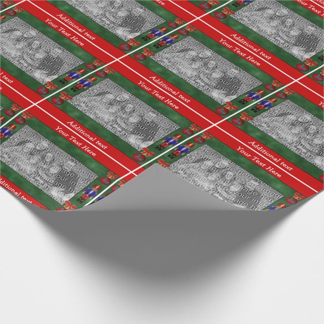 Papier Cadeau Nutcracker Ornements Votre Fête Photo (Coin)