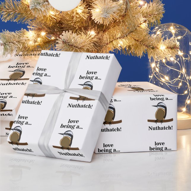 Papier Cadeau Nuthatch Bird Backyard Birder Birdwatcher (Vacances)