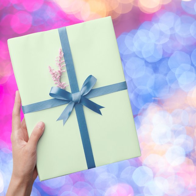 Papier Cadeau Nyanza couleur solide (Créateur téléchargé)