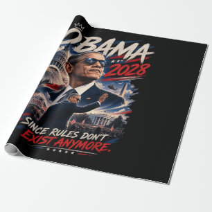 Papier Cadeau Obama 2028 Puisque les règles n'existent plus