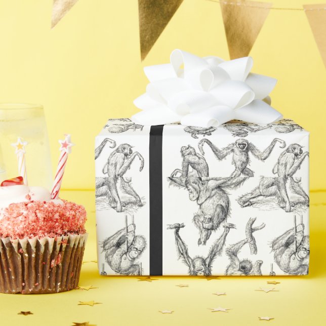 Papier Cadeau Occasion Orangutan mignon Ape (Fête d'anniversaire)