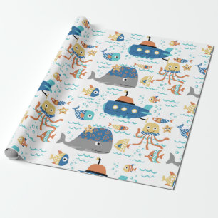 Papier Cadeau Ocean Friends
