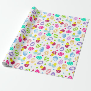 Papier Cadeau Œufs de Pâques