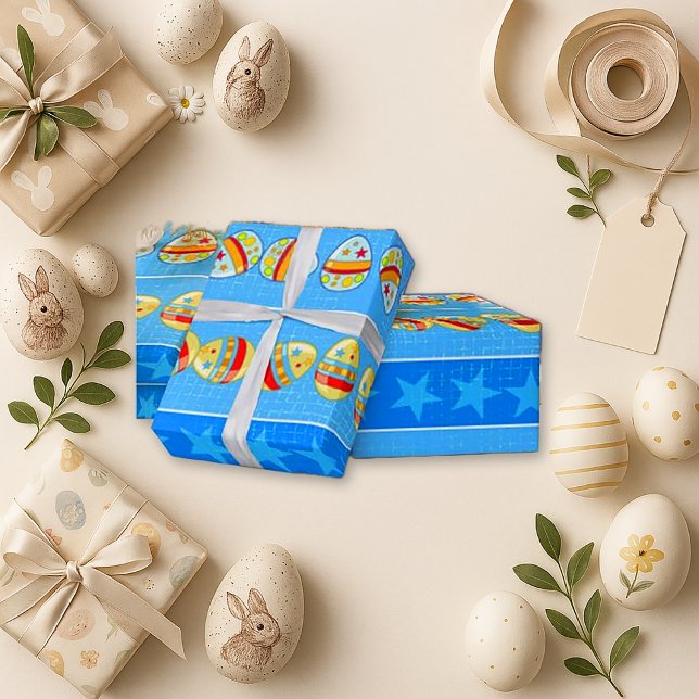 Papier Cadeau Oeufs étoilés (Créateur téléchargé)