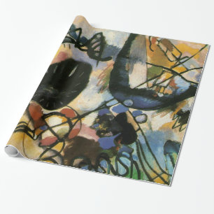 Papier Cadeau Oeuvre Abstraite de Kandinsky Black Spot
