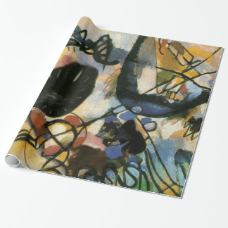 Papier Cadeau Oeuvre Abstraite de Kandinsky Black Spot