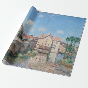Papier Cadeau OEuvre d'Alfred Sisley - Le Pont de Moret