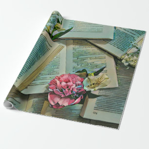Papier Cadeau Œuvre d'art pour amateur de livres