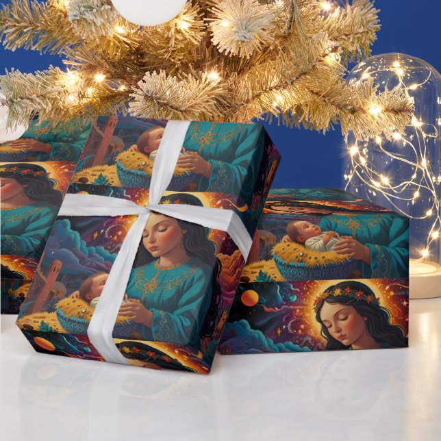 Papier Cadeau OEuvre de Noël Whimsman (Vacances)