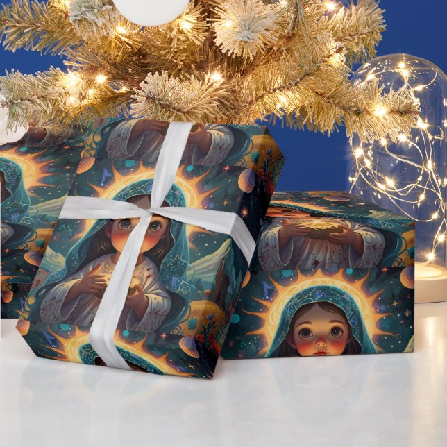 Papier Cadeau OEuvre de Noël Whimsman (Vacances)