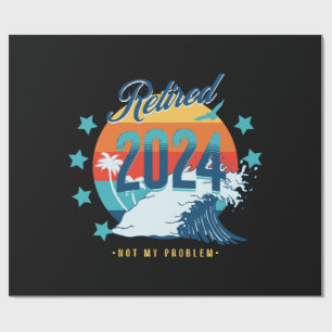 Papier Cadeau Officiellement retraité 2024