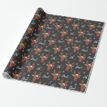 Papier Cadeau Oh Deer Pun Christmas Reindee<br><div class="desc">Envelopper le papier avec un joli Noël de rennes et "Oh cerf."</div>