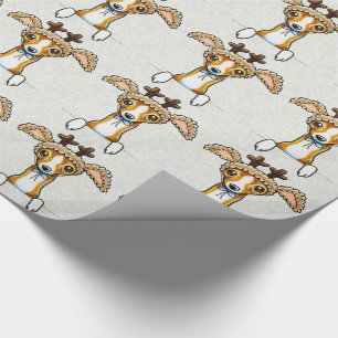 Papier Cadeau Oh lévrier italien de cerfs communs