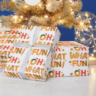 Papier Cadeau Oh What Fun Christmas Gingerbread Cookies