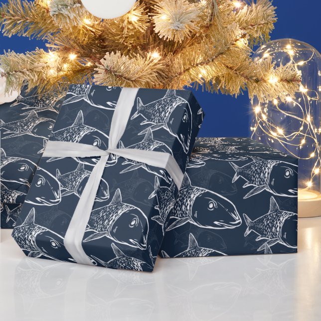 Papier Cadeau Oio - motif d'estampille hawaïenne (Vacances)