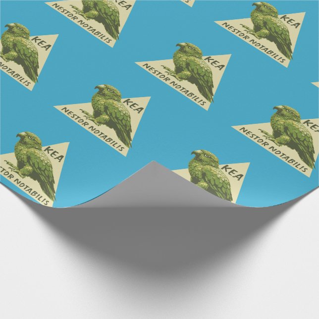 Papier Cadeau oiseau Kea de Nouvelle-Zélande (Coin)
