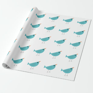 Papier Cadeau Oiseaux fantaisistes adorables, Art de la nature