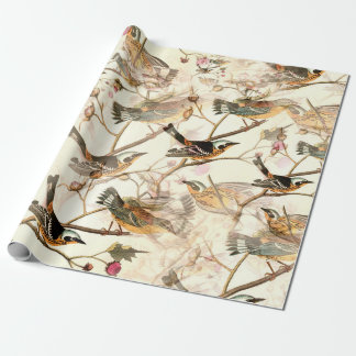 Papier Cadeau Oiseaux sur une branche