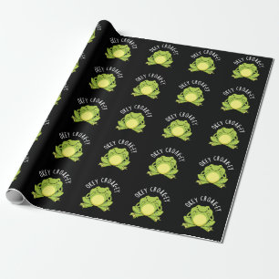 Papier Cadeau Okey Croak ey Funny Frog Pun Dark BG