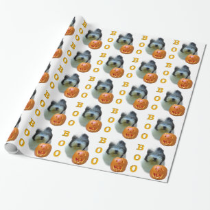 Papier Cadeau Old English Sheepdog Halloween Boo