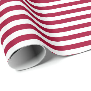 Papier Cadeau Old Glory Red Stripe (petite échelle 1,3 cm)