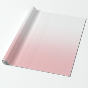 Papier Cadeau Ombre blanche et corail rose
