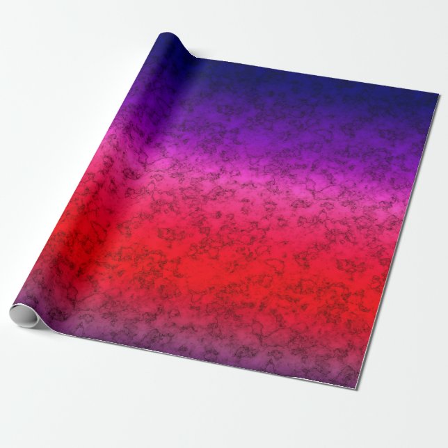 Papier Cadeau Ombre bleu-rouge (Déroulé)