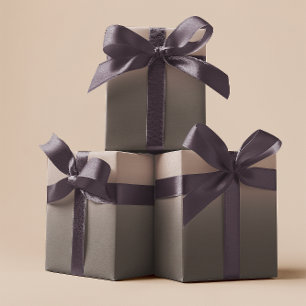 Papier Cadeau Ombre Brun Taupe Uni Moderne