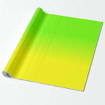 Ombré couleur vert néon et jaune néon