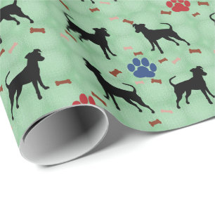 Papier Cadeau Ombre de Pinscher miniature