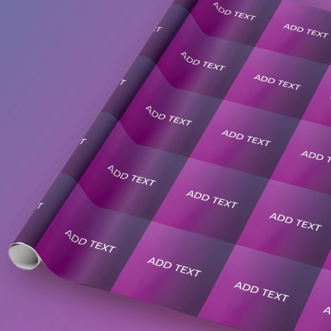 Papier Cadeau Ombre moderne et texte blanc modifiable (Créateur téléchargé)