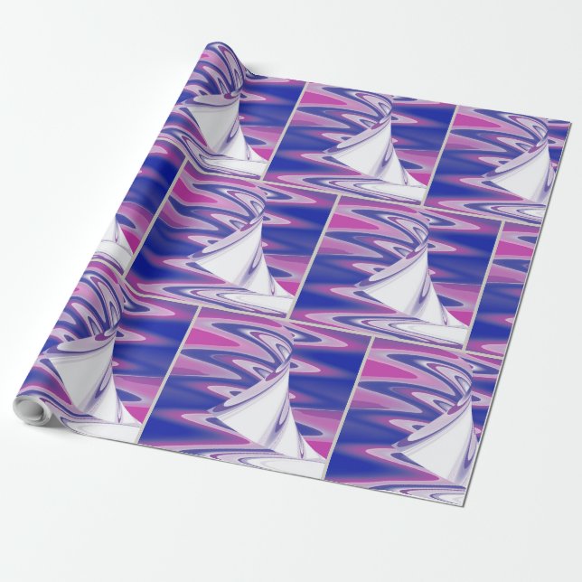 Papier Cadeau Ondes tournantes (Déroulé)