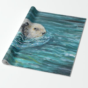 Papier Cadeau Ooh Goody Lunchtime Sea Otter Peinture