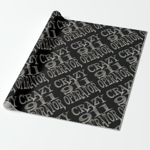 Papier Cadeau Opérateur Crazy 911 en argent