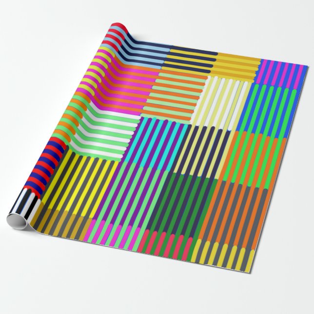 Papier Cadeau Optique inspirée par Bauhaus (Déroulé)