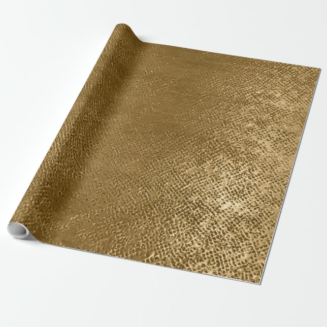 Papier Cadeau Or antique Metallic-30 (Déroulé)
