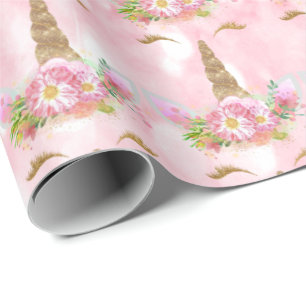 Papier Cadeau Or de Lashe de rose de rose de parties