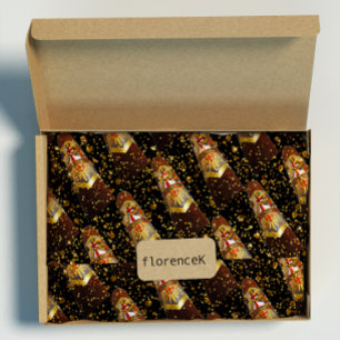 Papier Cadeau Or de luxe de Cubain du cigare VIP de Habana