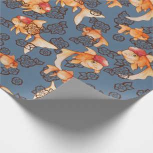 Papier Cadeau Oranda Goldfish