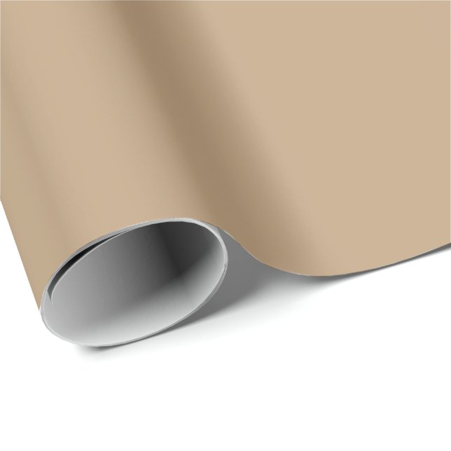 Papier Cadeau Orange gris uni (Coin rond)