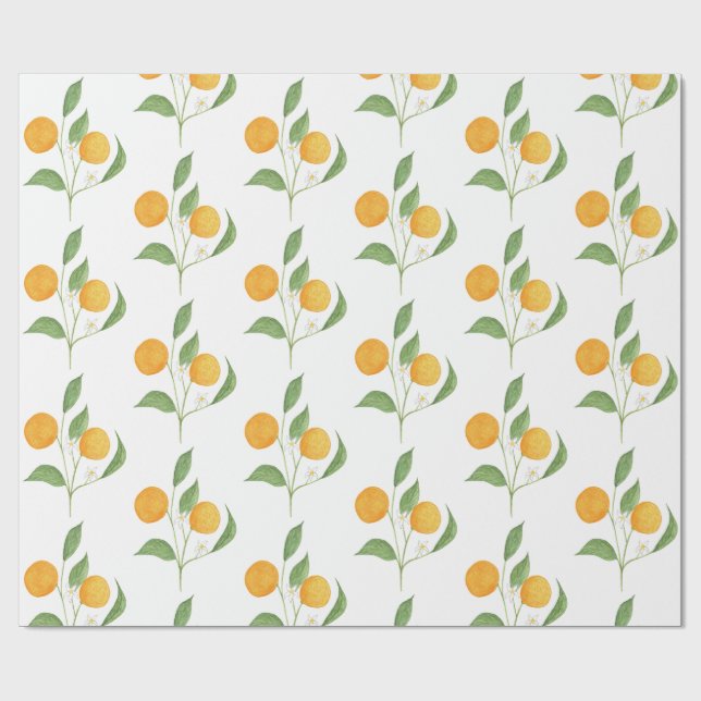 Papier Cadeau oranges (Plat)
