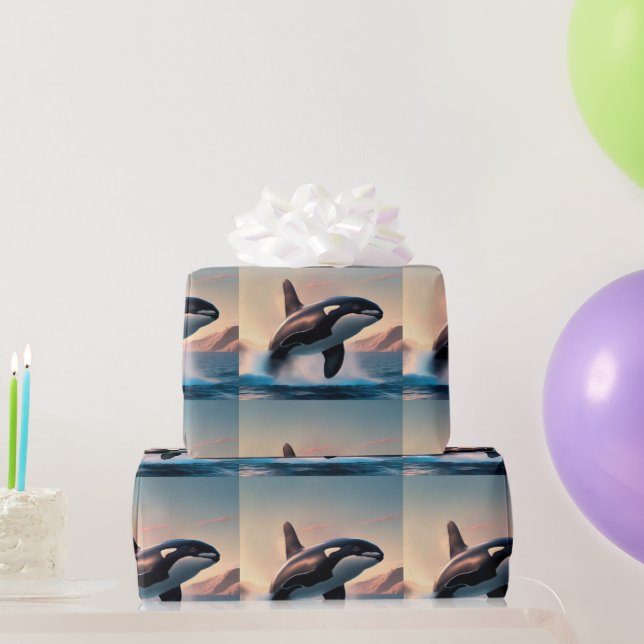 Papier Cadeau Orca (Cadeaux de fête)